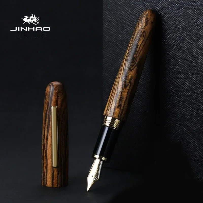 Stationery Supply Business - Jinhao 9056 doğal ahşap el yapımı