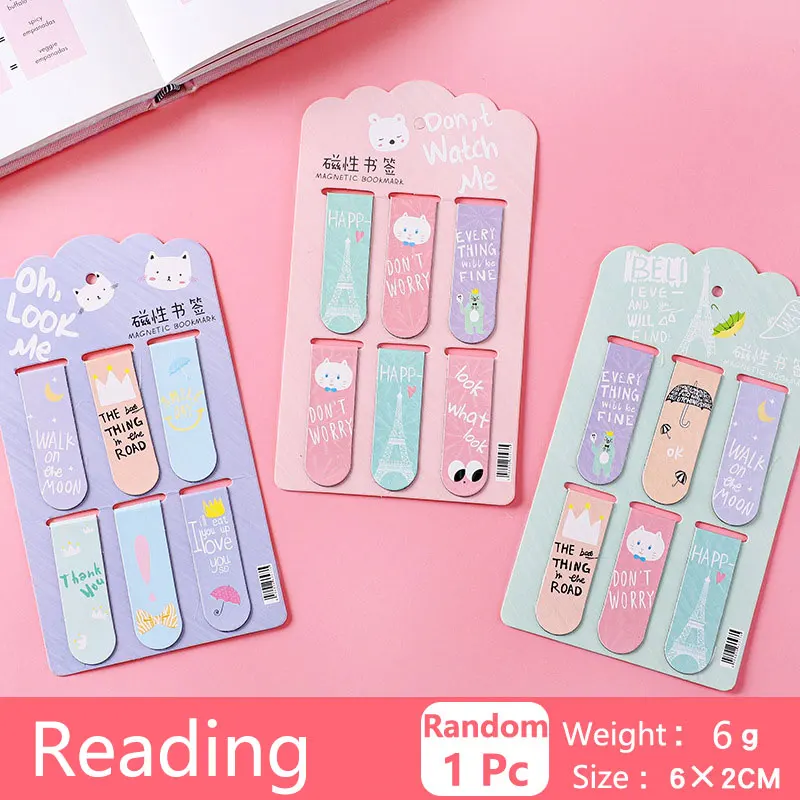 Bookmark Magnetic Clip - Yer İmleri Öğretim Okuma Kitap Ayraçları