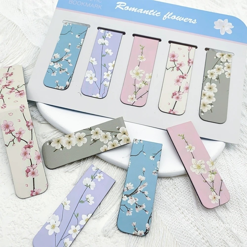 Bookmark Magnetic Clip - 5 adet/takım suluboya tasarım manyetik yer