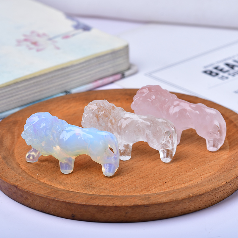 Doğal kristal obsidyen aslan.  - Lion Stationery & Office Supply(Kunshan)Co.Ltd incelemesi ve fiyatı