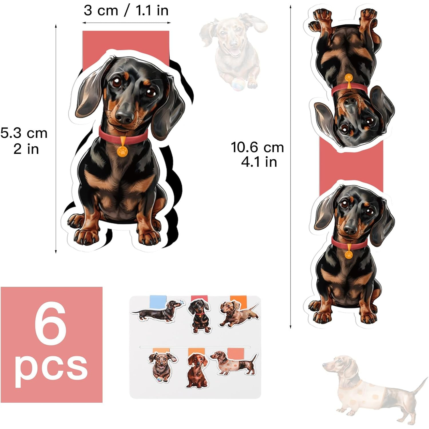 6/12 Darcy Köpek Temalı Su Geç - Bookmark Magnetic Clip incelemesi ve fiyatı