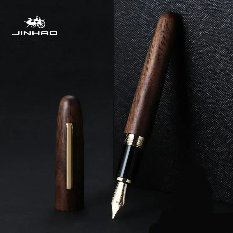 Jinhao 9056 doğal ahşap el yap - Stationery Supply Business incelemesi ve fiyatı