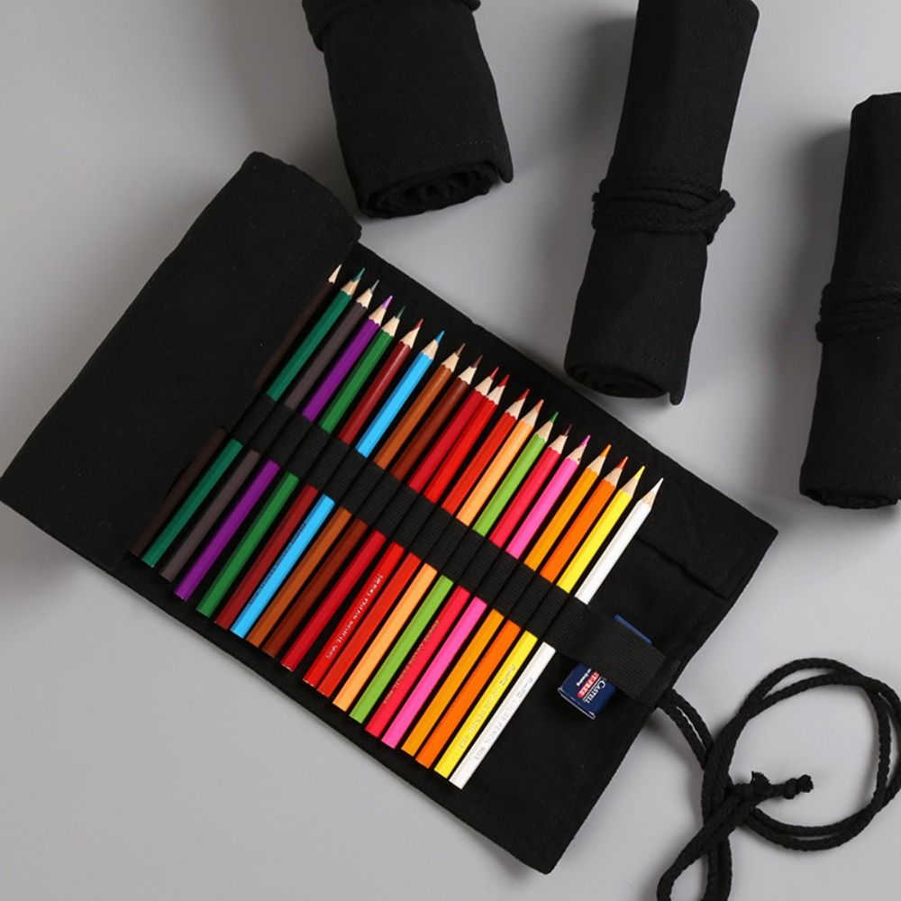 Kalın, Tamamen Siyah Kalemlik, - Pen Pouch Roll incelemesi ve fiyatı
