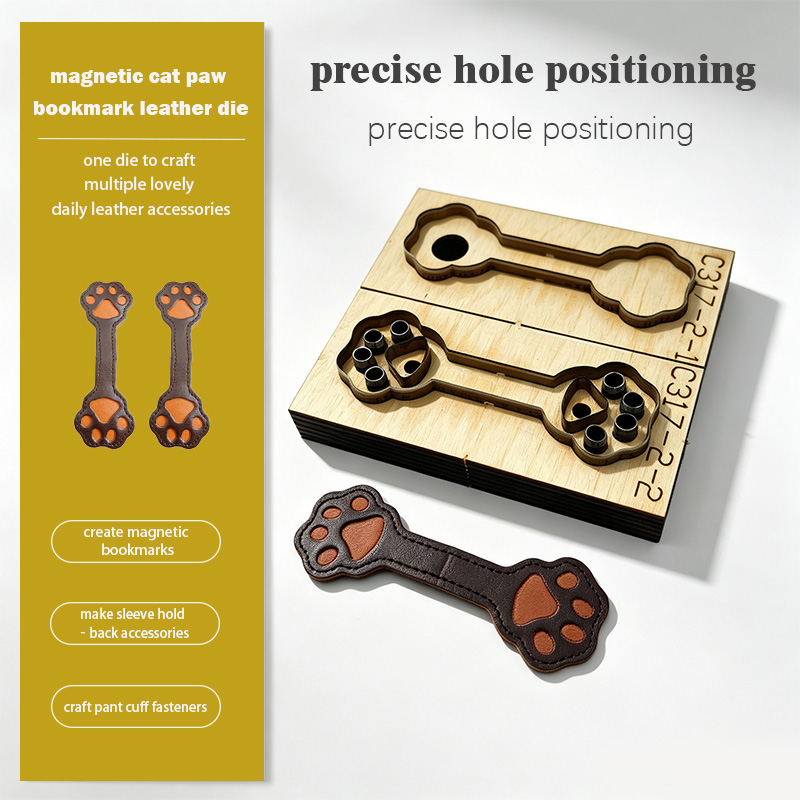 C317 Kedi Pençesi Deri Kesim K - Bookmark Magnetic Clip incelemesi ve fiyatı
