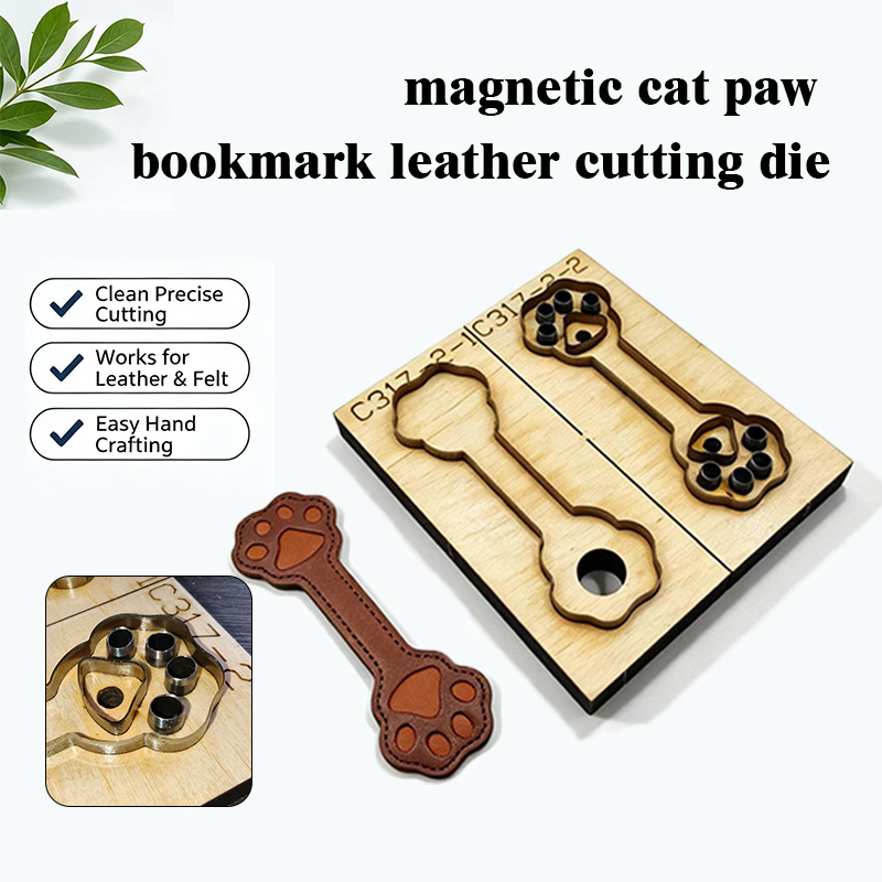 C317 Kedi Pençesi Deri Kesim K - Bookmark Magnetic Clip incelemesi ve fiyatı