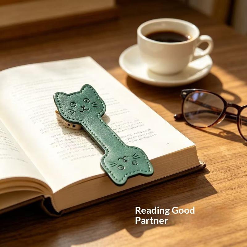 Sevimli El Yapımı PU Deri Many - Bookmark Magnetic Clip incelemesi ve fiyatı